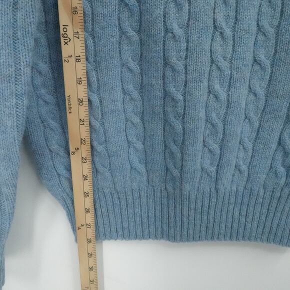 Vintage Carl Michaels Sweater Mens Large Shetland Wool Cable Knit Fisherman - Picture 5 of 10